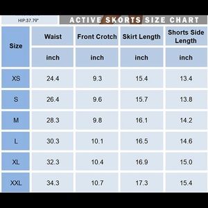 Red Large Golf Skirt